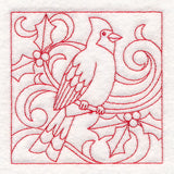 Christmas Quilting - Cardinal (Double Run)