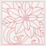 Christmas Quilting - Poinsettia (Double Run)
