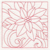 Christmas Quilting - Poinsettia (Double Run)