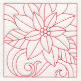 Christmas Quilting - Poinsettia (Double Run)