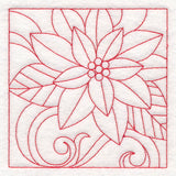 Christmas Quilting - Poinsettia (Double Run)