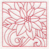 Christmas Quilting - Poinsettia (Double Run)