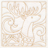 Christmas Quilting - Reindeer (Double Run)