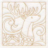 Christmas Quilting - Reindeer (Double Run)