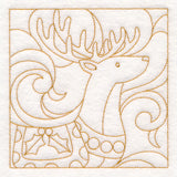 Christmas Quilting - Reindeer (Double Run)