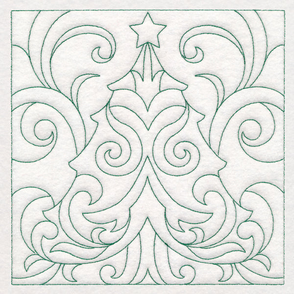 Christmas Quilting - Tree (Double Run)
