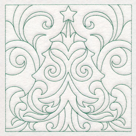 Christmas Quilting - Tree (Double Run)