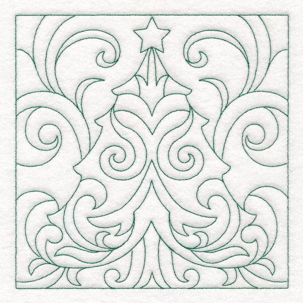 Christmas Quilting - Tree (Double Run)