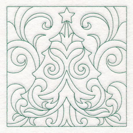 Christmas Quilting - Tree (Double Run)