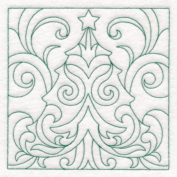 Christmas Quilting - Tree (Double Run)