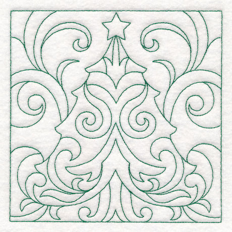 Christmas Quilting - Tree (Double Run)