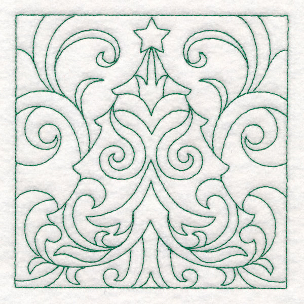 Christmas Quilting - Tree (Double Run)