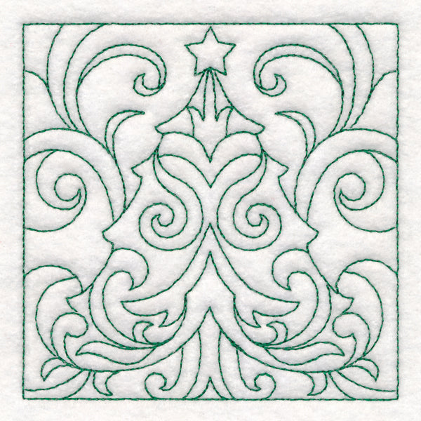 Christmas Quilting - Tree (Double Run)