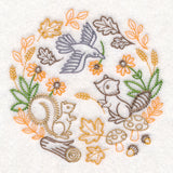 Autumn Wildlife Scene (Vintage)