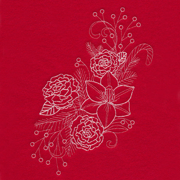 Blissful Lily Spray (Whitework)