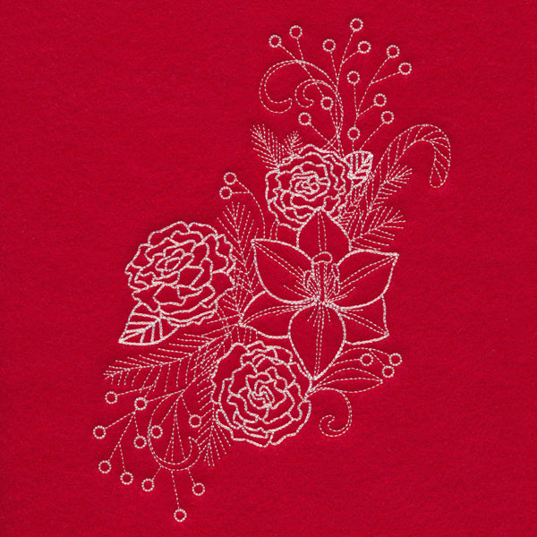 Blissful Lily Spray (Whitework)