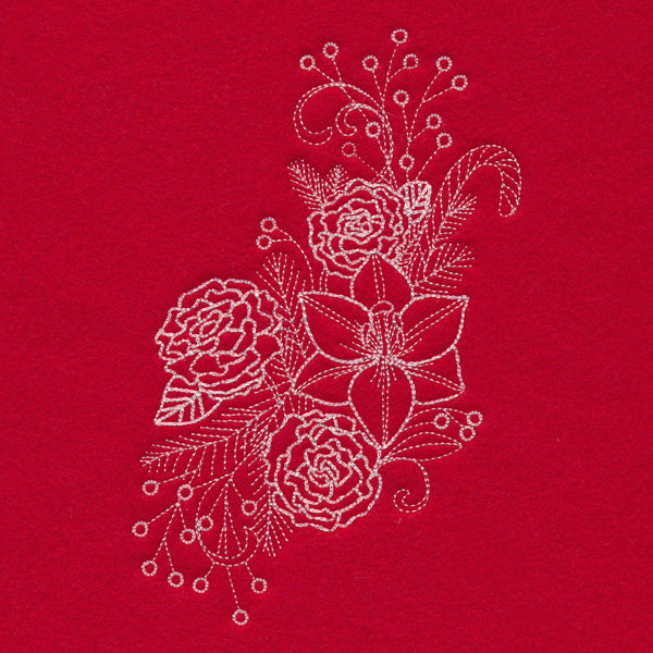 Blissful Lily Spray (Whitework)