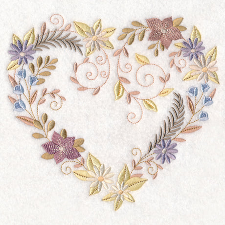 Delicate Blooms Heart