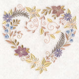 Delicate Blooms Heart