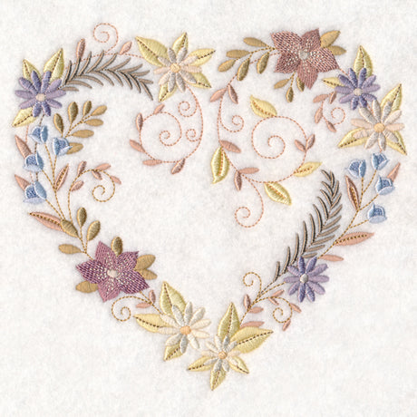 Delicate Blooms Heart