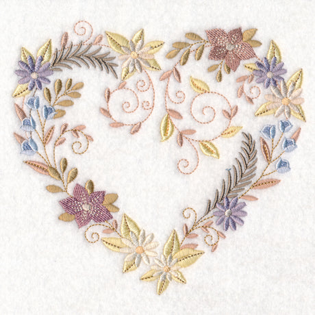 Delicate Blooms Heart