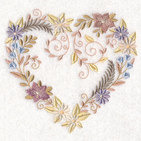 Delicate Blooms Heart