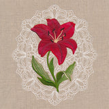 Floral Cameo - Scarlet Lily