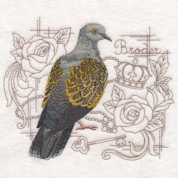 Shabby Chic Collage - Turtle Dove