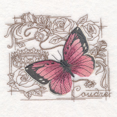 Shabby Chic Collage - Butterfly