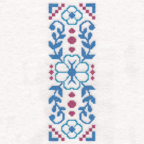 Dainty Floral Border (Cross Stitch)