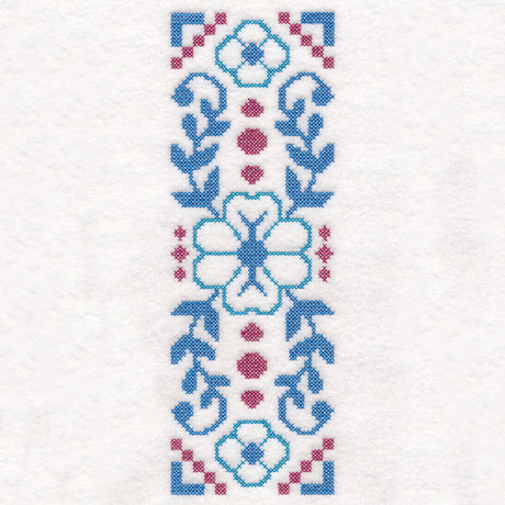 Dainty Floral Border (Cross Stitch)