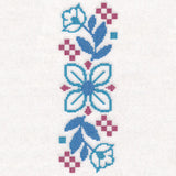 Bold Floral Border (Cross Stitch)