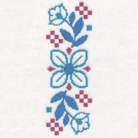 Bold Floral Border (Cross Stitch)