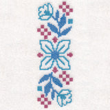 Bold Floral Border (Cross Stitch)