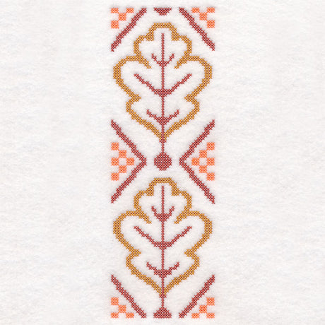 Oak Leaves Border (Cross Stitch)