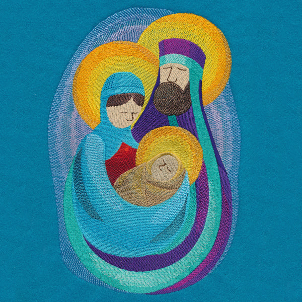 Painted Holy Family