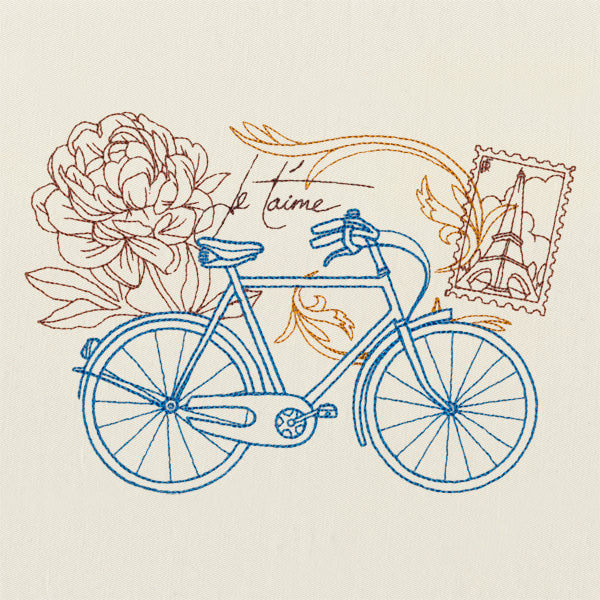 Victorian Bicycle Collage