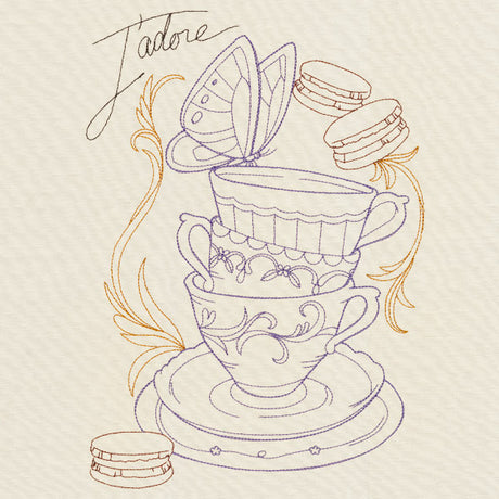 Victorian Teacup Collage