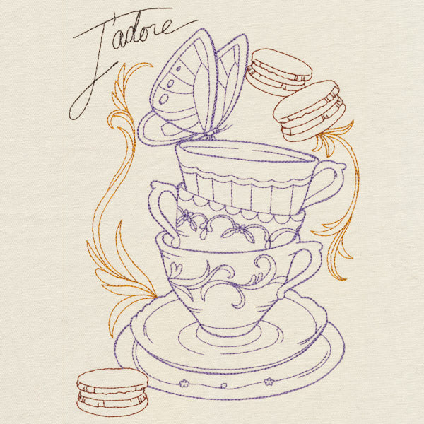 Victorian Teacup Collage