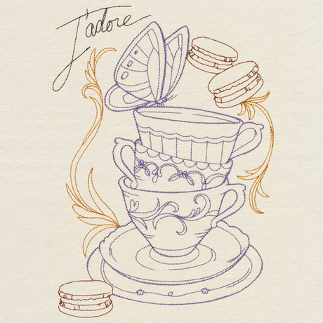 Victorian Teacup Collage