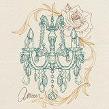 Victorian Chandelier Collage