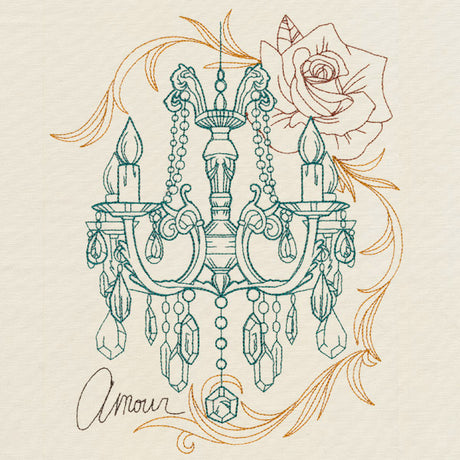 Victorian Chandelier Collage