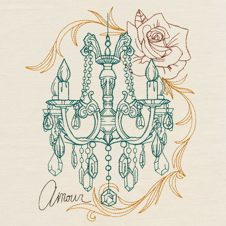 Victorian Chandelier Collage