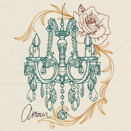 Victorian Chandelier Collage