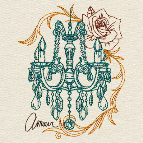 Victorian Chandelier Collage