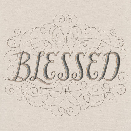 Classic Calligraphy - Blessed