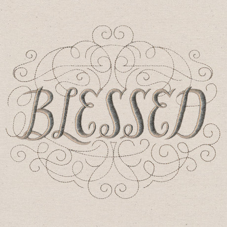 Classic Calligraphy - Blessed