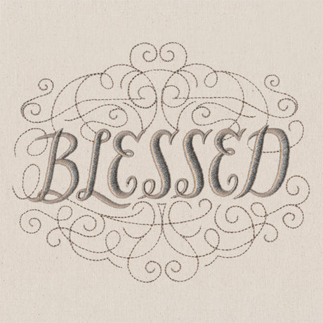 Classic Calligraphy - Blessed