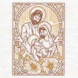 Art Nouveau Gilded Holy Family