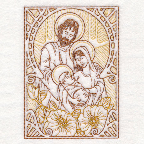 Art Nouveau Gilded Holy Family